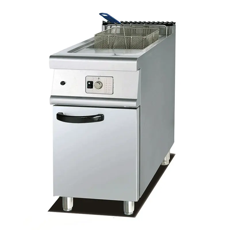 Commercial 21-Liter Gas/LPG Stainless Steel Cooking Fryer Machine Adjustable Temperature Control 1600W+ for Donut Churro — view 2