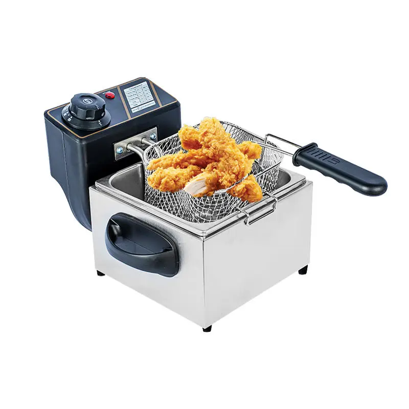 Low Price Home Vacuum 1.5L 2L 3L French Fries Fryer Mini Donut Electric Deep Continues Fryers With Griddle — image 3