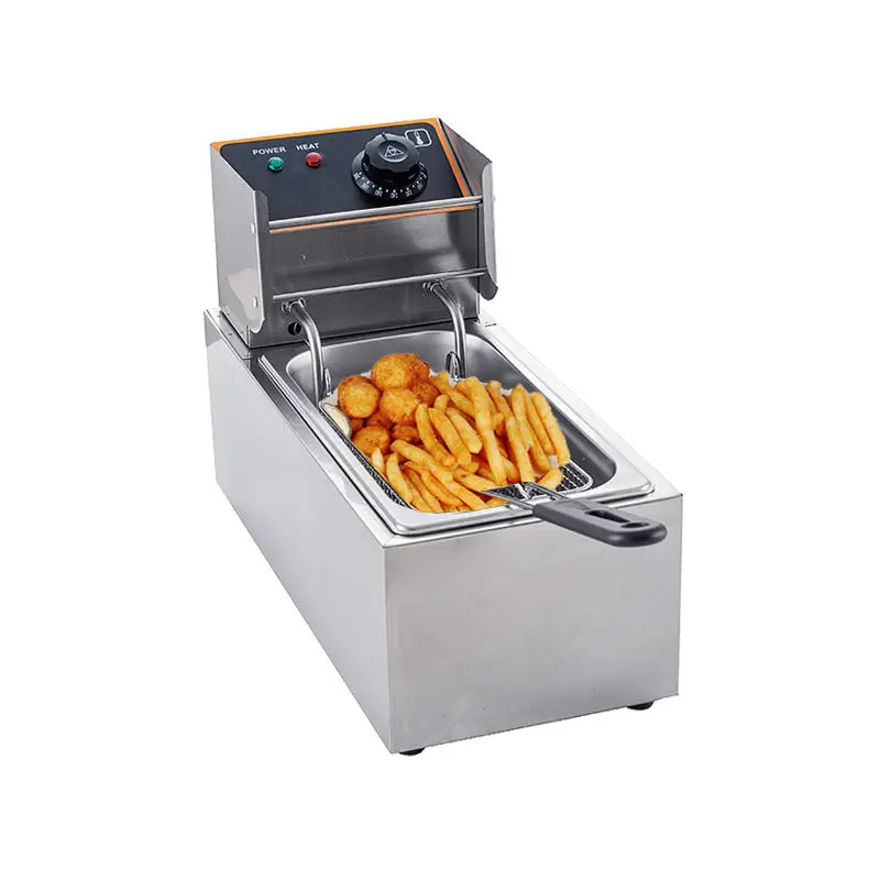 Hot Sale Multifunctional Stainless Steel 4L 5L Outdoor Portable Vacuum Deep Fryer Electric with Overheat Protection — view 1