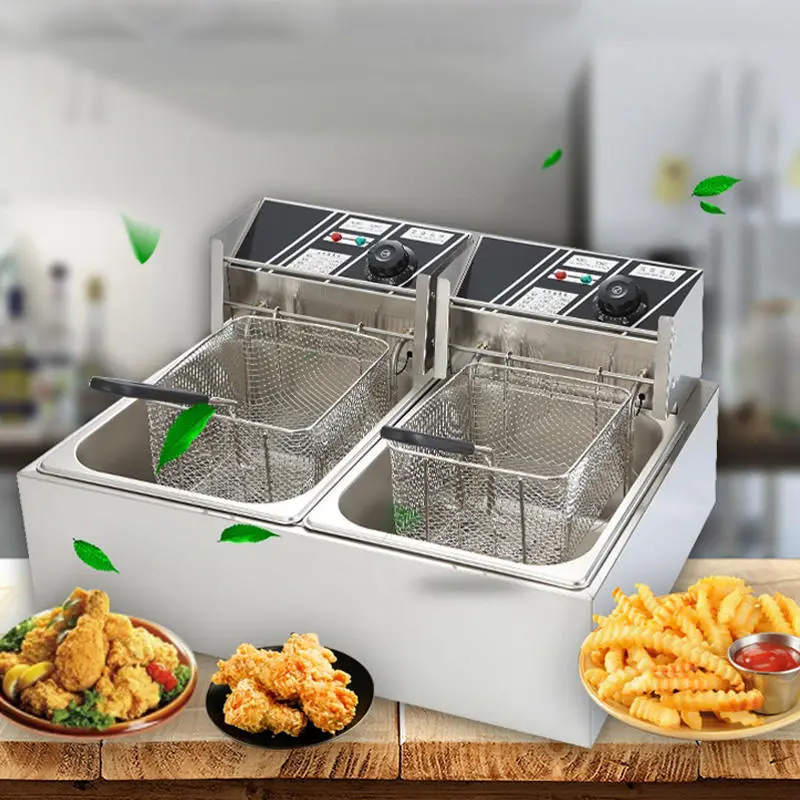 14-Liter Rough Flat Top Grill Microwave Egg Fryer Egg Mcmuffin 12Litr Oil Cooker Electric Deep Fryer — view 5