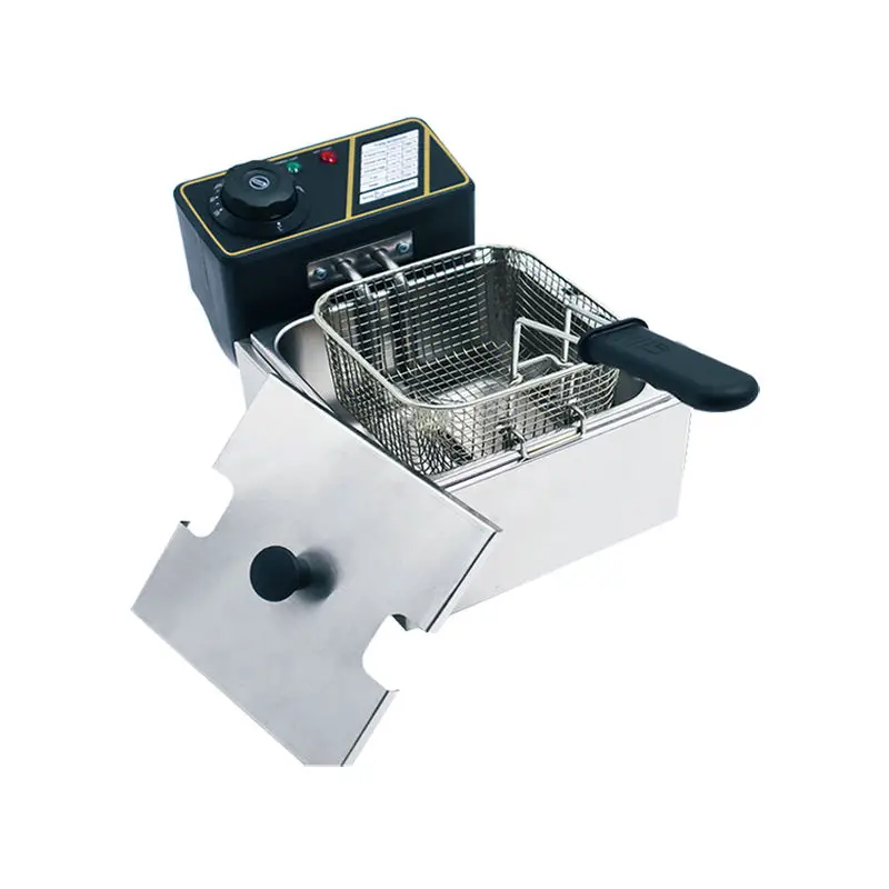 Commercial 2.5L 3L 4L 5L Stainless Steel Potato Chicken Chip Corn Dog Mini Oil Donut Electric Deep Fryers — image 4