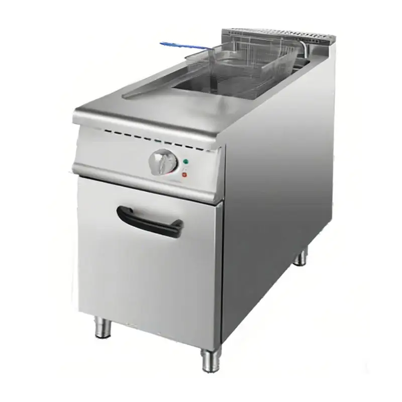 Commercial Kitchen Equipment 18L Electric Fryer Machine Stainless Steel Filtration Crisps French Fries Oil Frying Pan Re — view 1