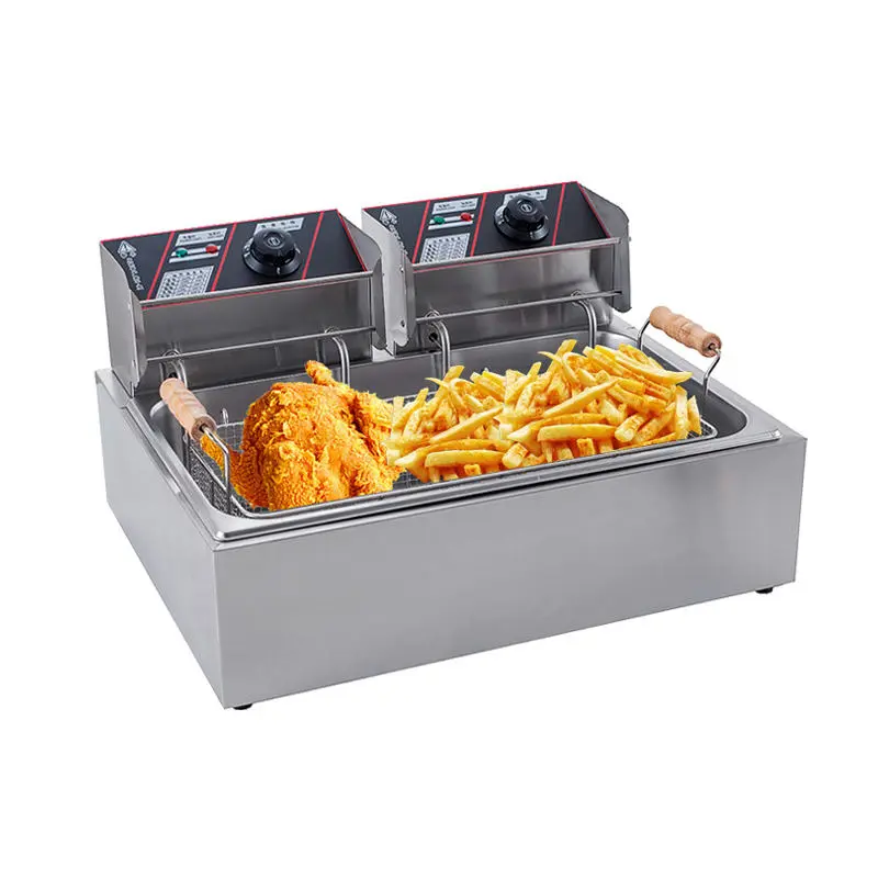 Multiple Functions Amor Grill Dean Commercial Donut Bread Rectangular Single Tank 12 Liters Deep Fryer — view 1