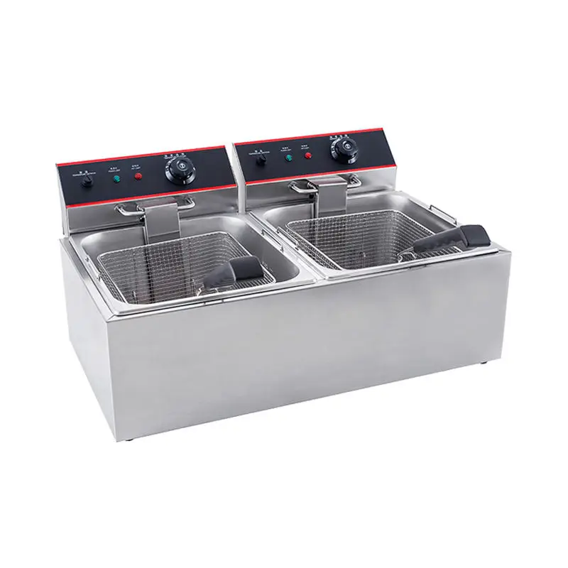 Professional Temperature Sensor Broaster Chicken Donut Big Size 20 Litres Single Potato Fryer — view 2