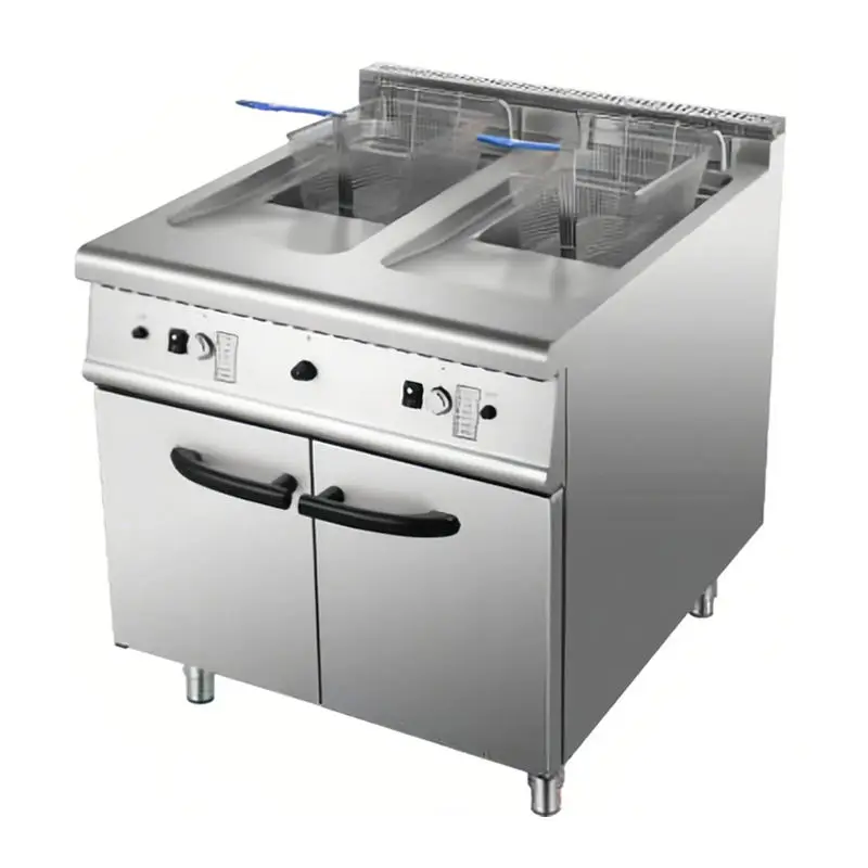 21LX2 Commercial Gas Frying Machine Food Cooking Infernus Prooane Chicken Deep Fryer Hotel Kitchen — view 6