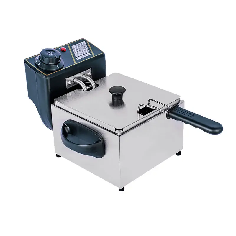 Electric Stainless Steel Portable 5L Outdoor Deep Fryer with Adjustable Temperature Control and Overheat Protection — image 4