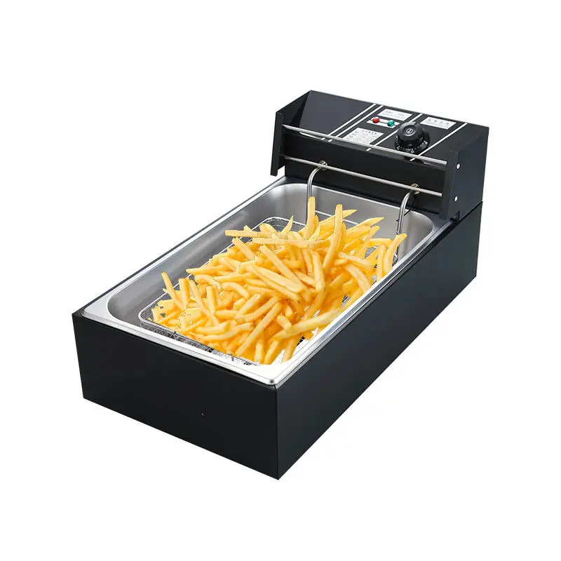 Zhongshan Manufacturer Multiple Functions 12L Stainless Steel Countertop No Smoke Electric Commercial Deep Fryer Househo — view 1