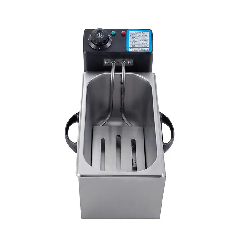 Capacity Optional Stainless Steel Portable Restaurant Electric Donut Potato Chips Commercial Household Chicken Deep Fryer — image 4