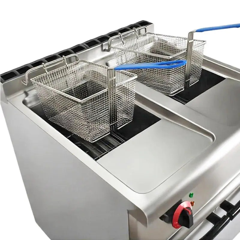 Dual Baskets 18L LPG Deep Fryer 36L Gas Frying Fried Machine 120 - 200° Stainless Steel Oil Frying Chicken Hot Dog Fries — image 5