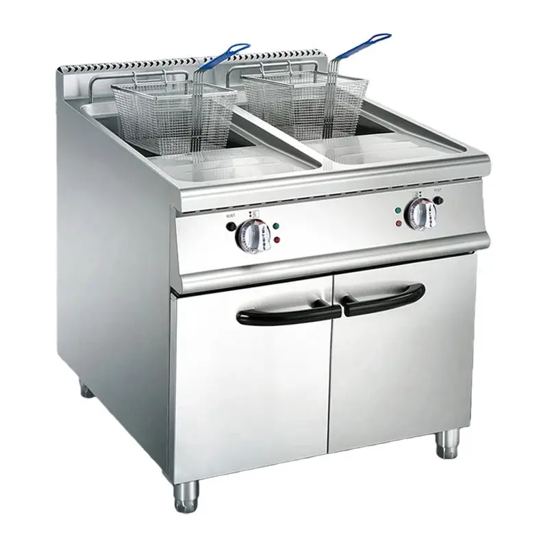 42 Liters Electric Deep Fryer Commercial Multiple Functions Large Two Tank 21L Chips Electric Fried Machine Hotel Kitche — view 3