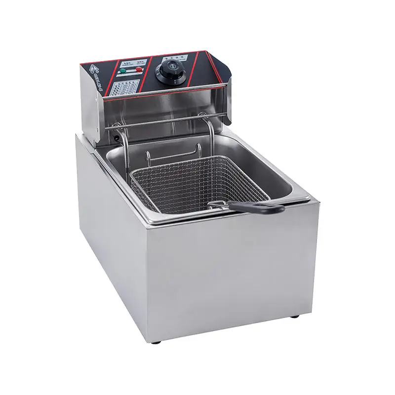Restaurant 6L 8L 10L Batch Automatic Oil-Free Funnel Cake Dry Turkey Induction Deep Fryer Electric Commercial — image 3