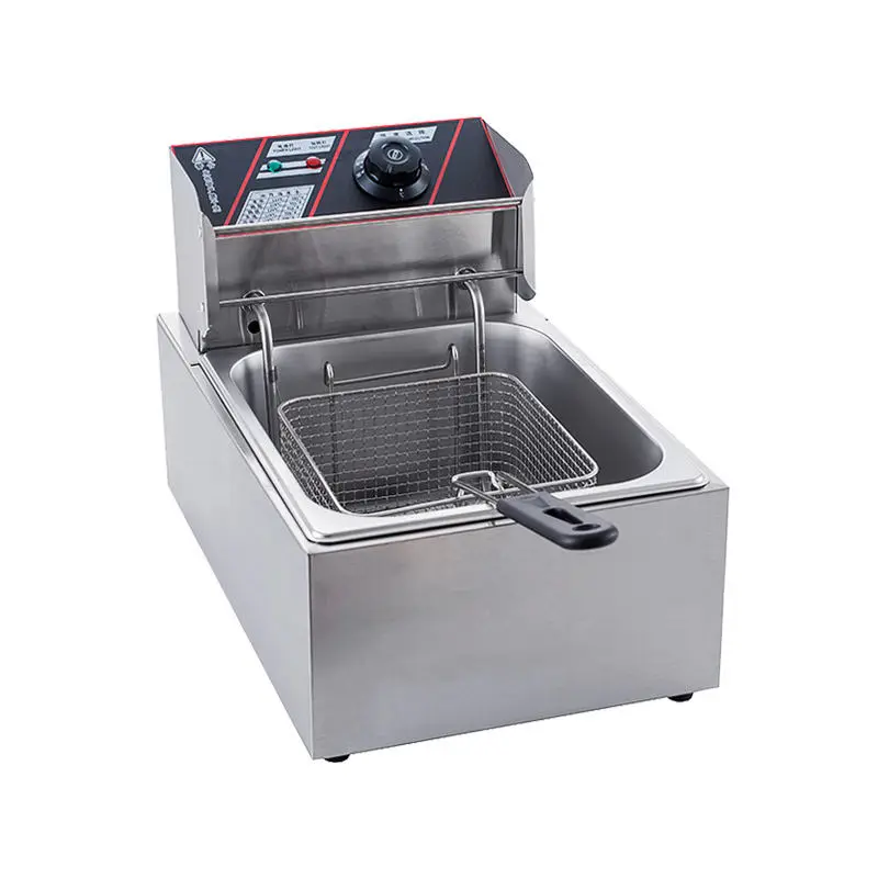 Restaurant 6L 8L 10L Batch Automatic Oil-Free Funnel Cake Dry Turkey Induction Deep Fryer Electric Commercial — image 5