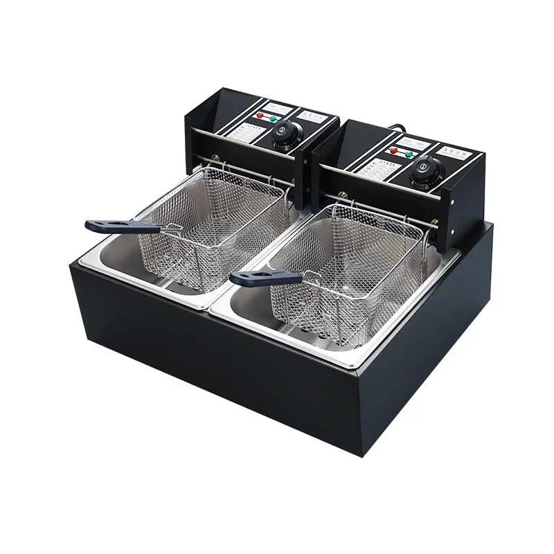 High Quality Electric 12L Stainless Steel Commercial Outdoor Chicken Wing Doughnut Chips Fryer — view 2