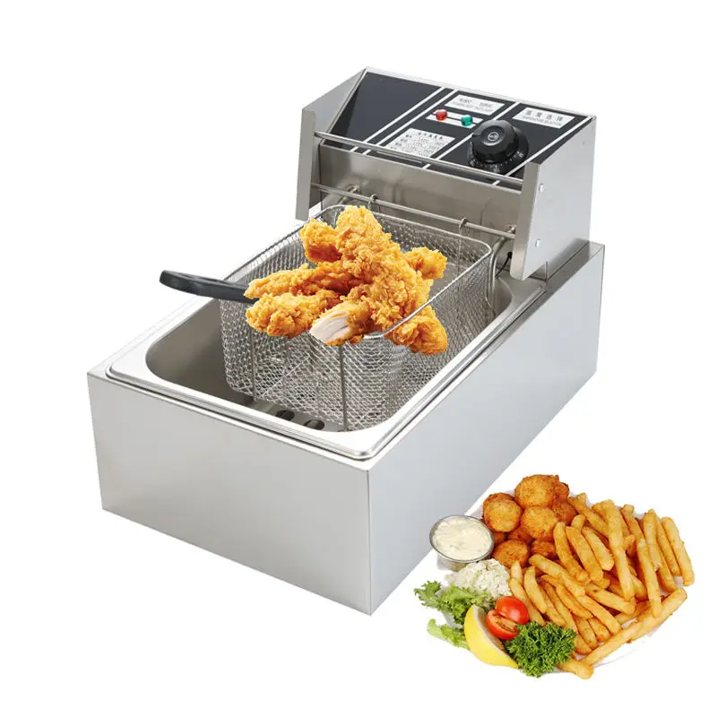 Intelligent Ultrasonic Small Corndog Fryer Electric Banana Ships Fries Countertop Deep Fryer — image 4