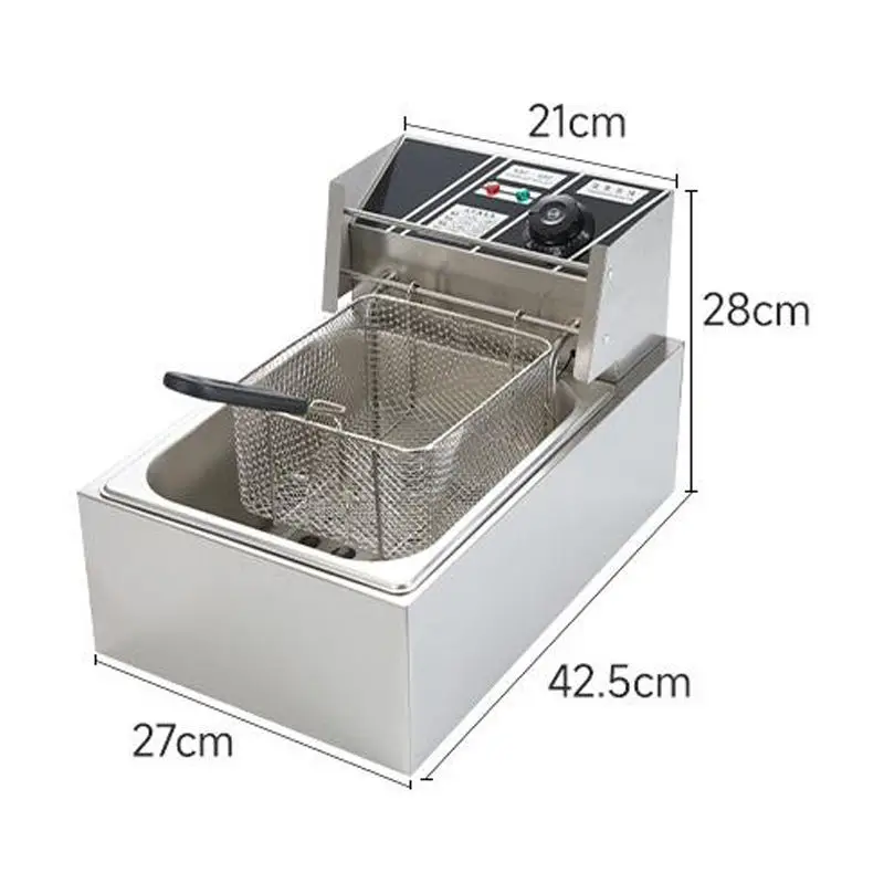 Chin Chin Fat-Free Hotdog Floor Ventless Electric Deep Fryers Churros Fryer With Stainless Steel Strainer — image 5