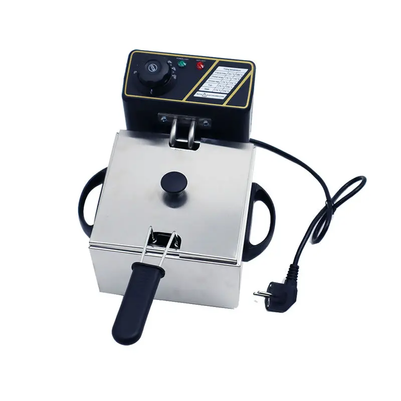 Table Type Medium Garlic Deep Fryer Standing Chicken Vegetable Electromagnetic Fryer in Restaurant — image 4