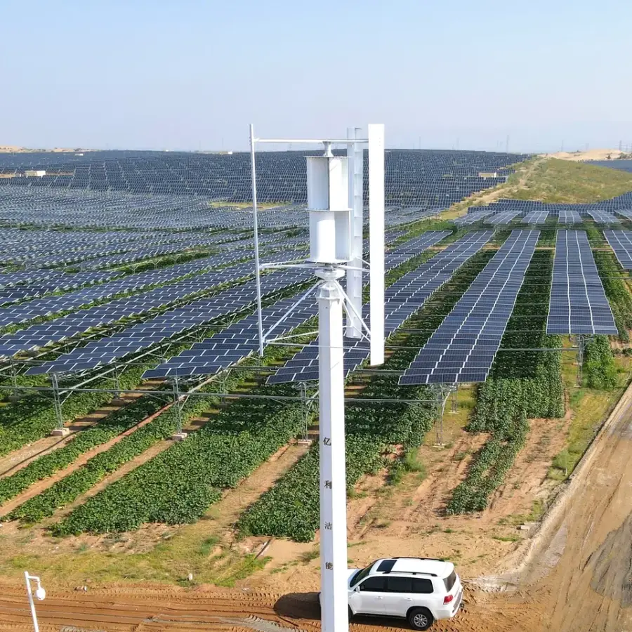 5KW Hybrid Solar Wind Generator System Vertical Turbine Battery Storage for Home Farm Off Grid Power — view 1