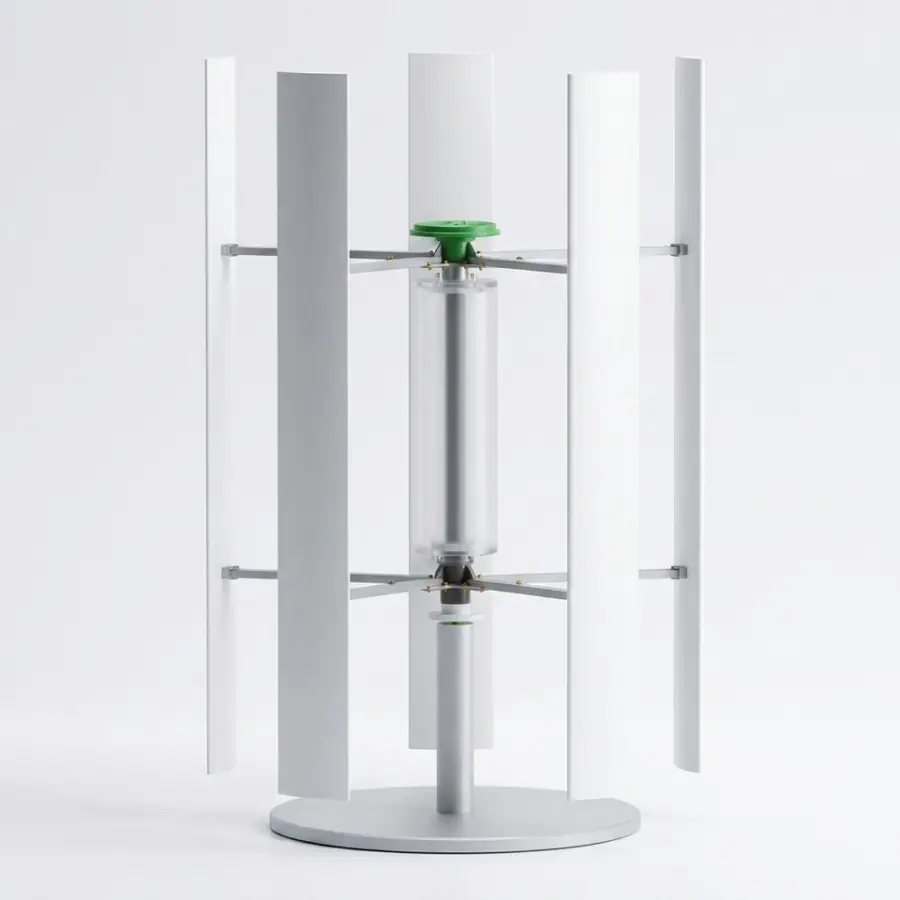 Wholesale Low Rpm Solar Energy Storage System Vertical Wind Generator 200kw High Efficiency 11.5m Turbine Height Aluminum Alloy — image 4