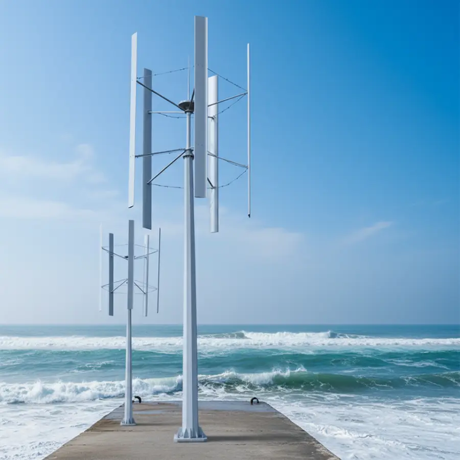 5KW Hybrid Solar Wind Generator System Vertical Turbine Battery Storage for Home Farm Off Grid Power — image 6