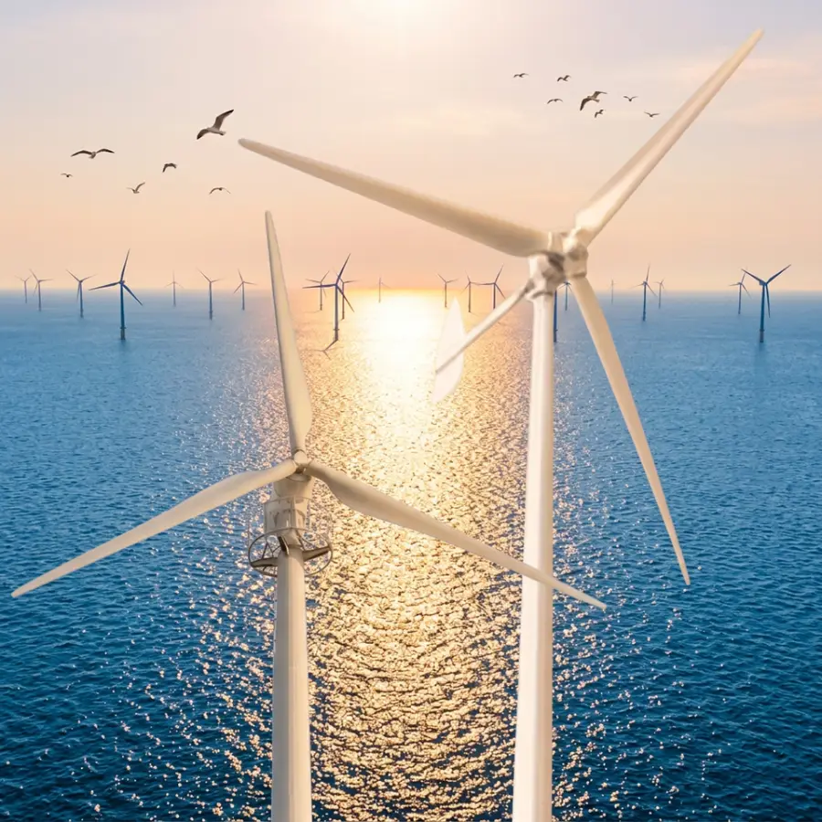 100kW Horizontal Axis Wind Turbine 220v/380v/400v Electronic Control Permanent Magnet Direct Drive 3 Blades 19m Wind Gen — view 3