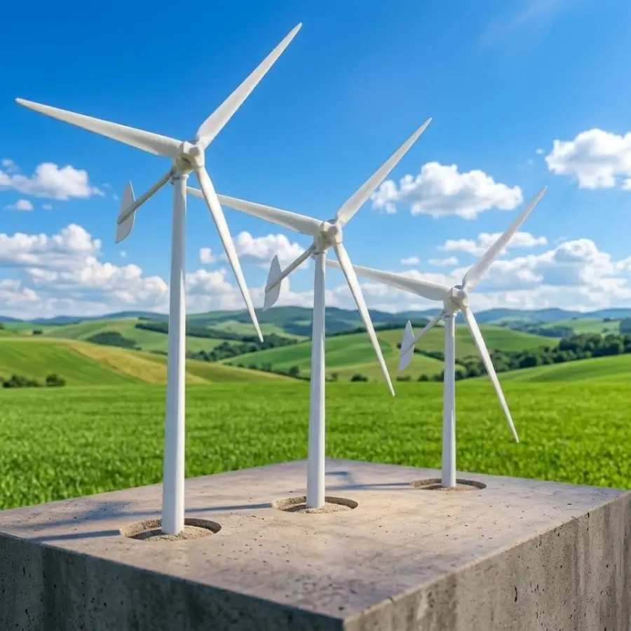 100kW Horizontal Axis Wind Turbine 220v/380v/400v Electronic Control Permanent Magnet Direct Drive 3 Blades 19m Wind Gen — view 6