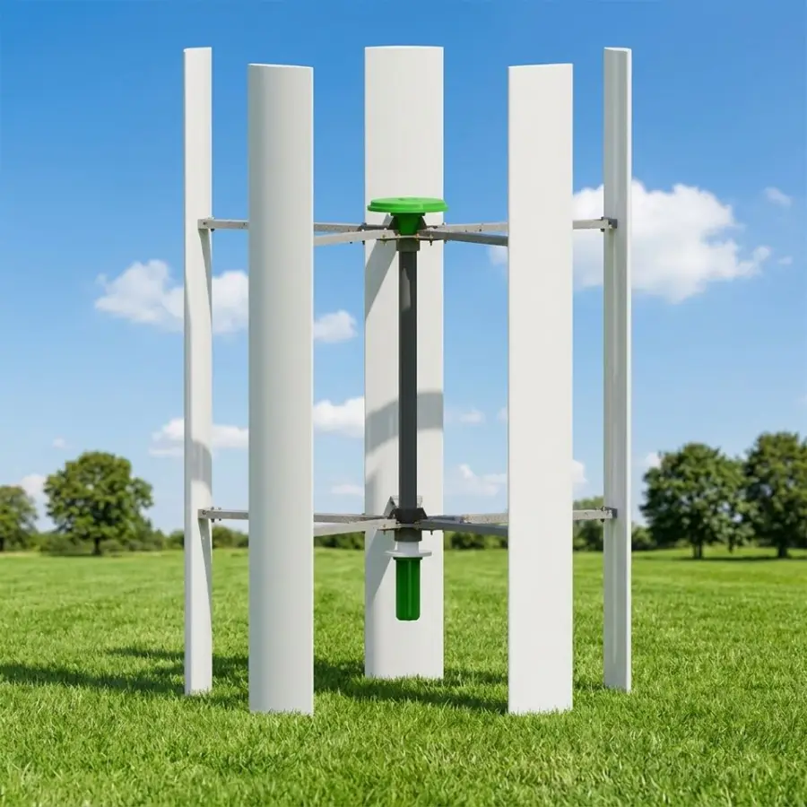 H-200kw Low Start Speed Hybrids Streetlight 200Kw 380V Wind Turbine Free Energy Generator 10.5m Rotor Diameter Aluminum — view 6