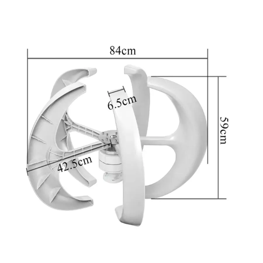 1000W 12V 24V Maglev Vertical Axis Wind Turbine Generator with MPPT Charge Controller for Home System — image 4
