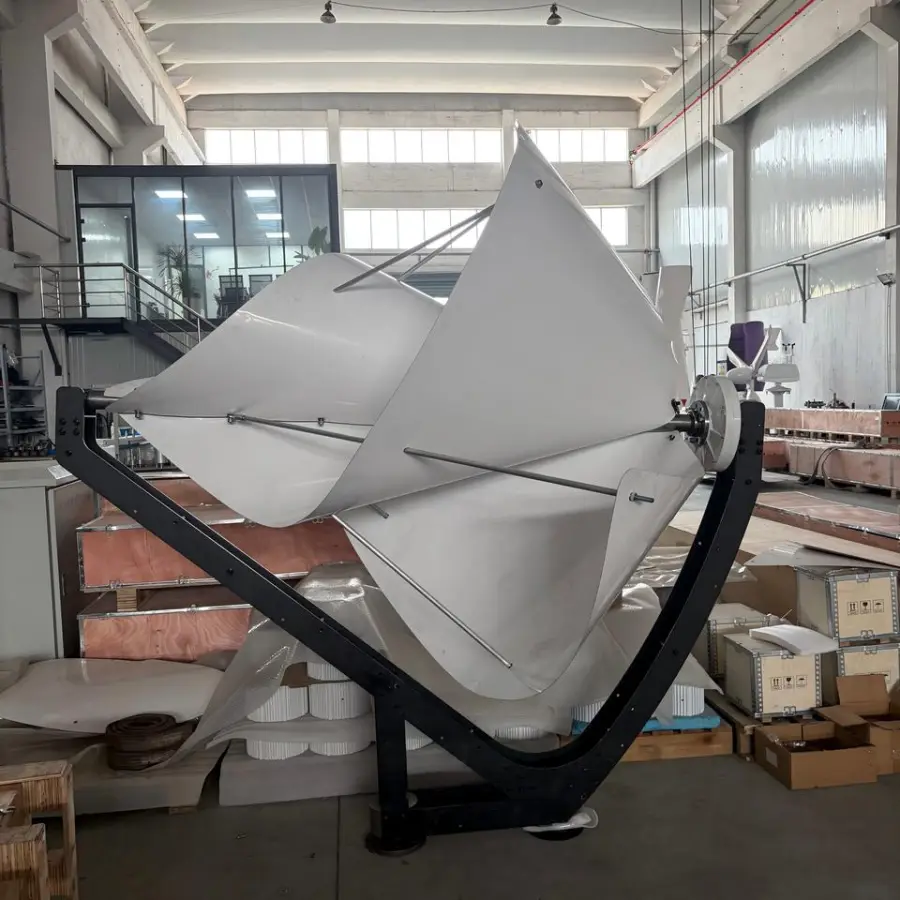 1KW-5KW / 1KVA-5KVA Low Noise Archimedes Spiral Wind Turbine 12V 24V 48V 96V 220V 3-Phase — view 3