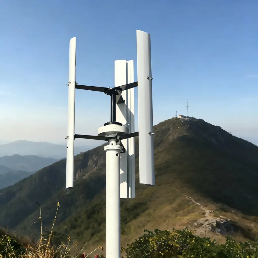 1000W-10KW 220V 12V 24V 48V Vertical Wind Power Generator 3-Phase Maglev Turbine for Outdoor Application — view 1