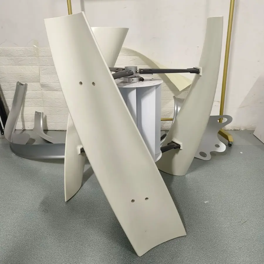 2000W 12V/24V/48V Vertical Axis 3 Phase Neodymium Permanent Magnet Wind Turbine, Off-Grid Energy System — view 1