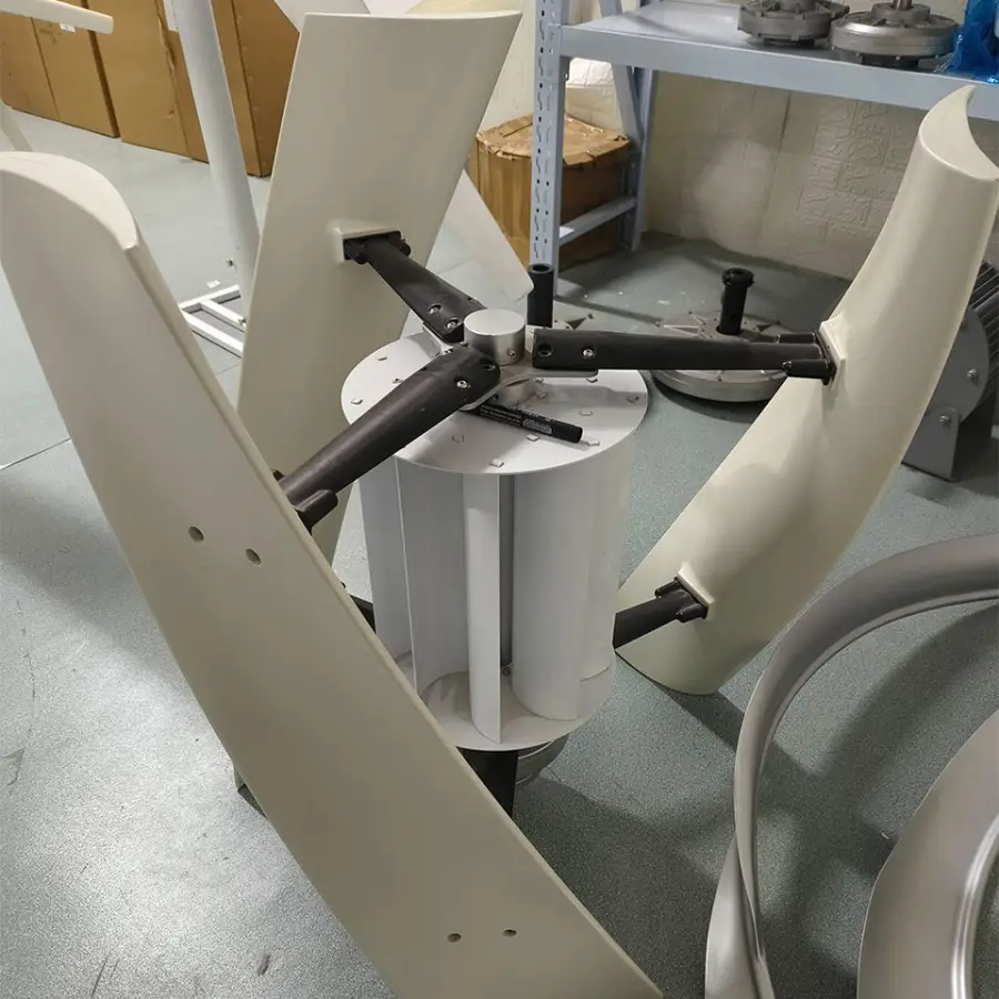 2000W 12V/24V/48V Vertical Axis 3 Phase Neodymium Permanent Magnet Wind Turbine, Off-Grid Energy System — image 5