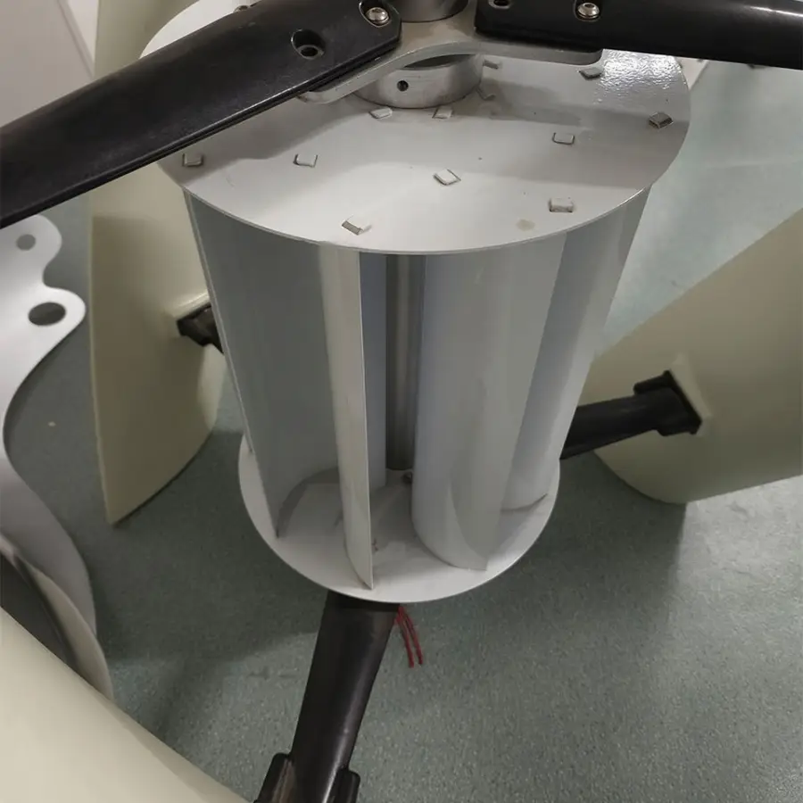 2000W 12V/24V/48V Vertical Axis 3 Phase Neodymium Permanent Magnet Wind Turbine, Off-Grid Energy System — image 6