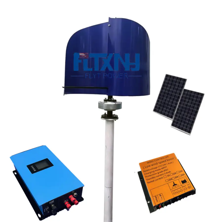 New Design and Style of Small-power Wind Turbine Generator Made of Aluminum Alloy 12v Wind Turbine 24v Free Energy500W 1 — view 1
