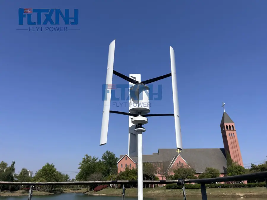 China Factory1000w Vertical Wind Turbine Wind Generator 12/24/48vWind Power Investment for Home Farm Windkraftanlage 1.2 — view 2