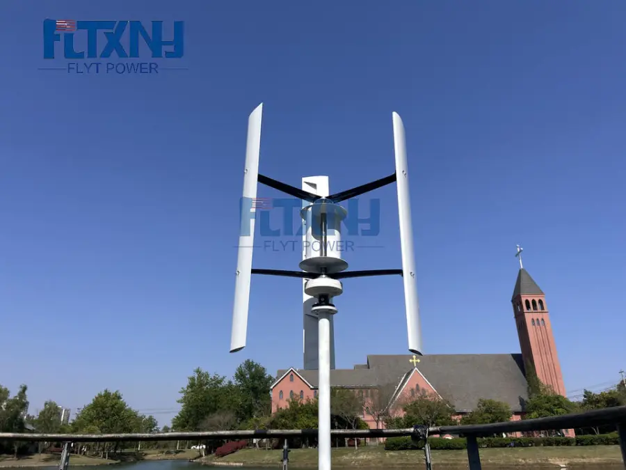 China Factory1000w Vertical Wind Turbine Wind Generator 12/24/48vWind Power Investment for Home Farm Windkraftanlage 1.2 — view 3