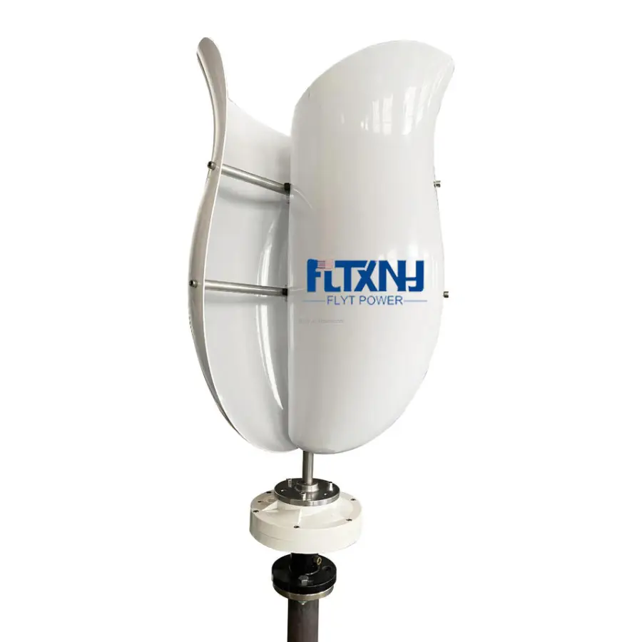 Home Flower Wind Turbine System Residential Free Power Wind Generator 600w 1kw 2kw 3kw 5kw Rooftop Install — view 3