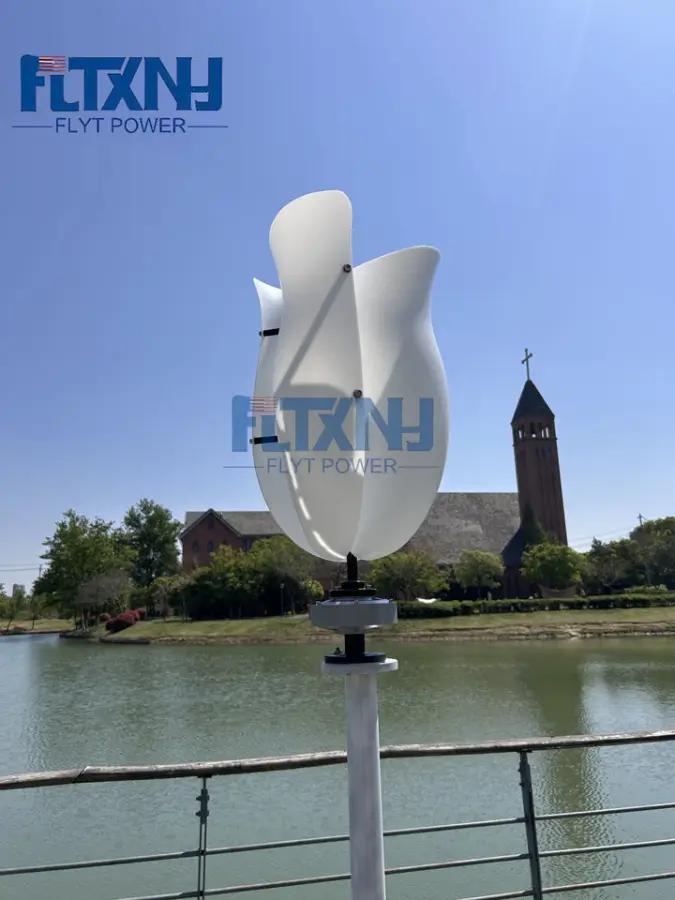 Factory Customize Color 600w 1000w Flower Wind Turbine System Residential Free Power Wind Generator Rooftop Install 1200w — image 3