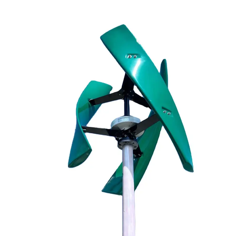 EU Vertical Axis 24v 48v 600w 1000w 3 Blades Coreless Wind Power Turbine Generator Permanent Magnet Generator Windkraftanlage — image 4