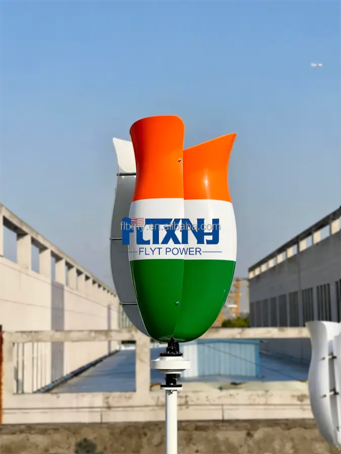 Customize Factory Popular Tulip Wind Turbine Vertical Type Home Use 600w 1000w 2000w 24v 48v Wind Generator Tulip Wind T — view 1