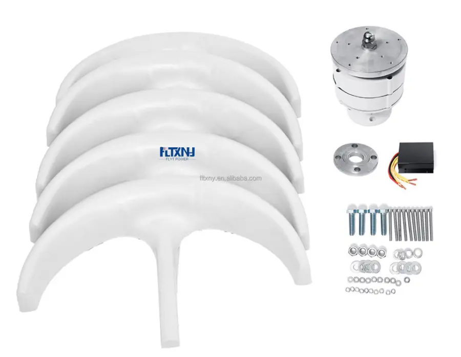 Small Size Wind Turbines Vertical Wind Turbines High Efficiency 12/24, 100W, 200w, 300w, 400w, 500w, 1000w Windkraftanlage — image 6