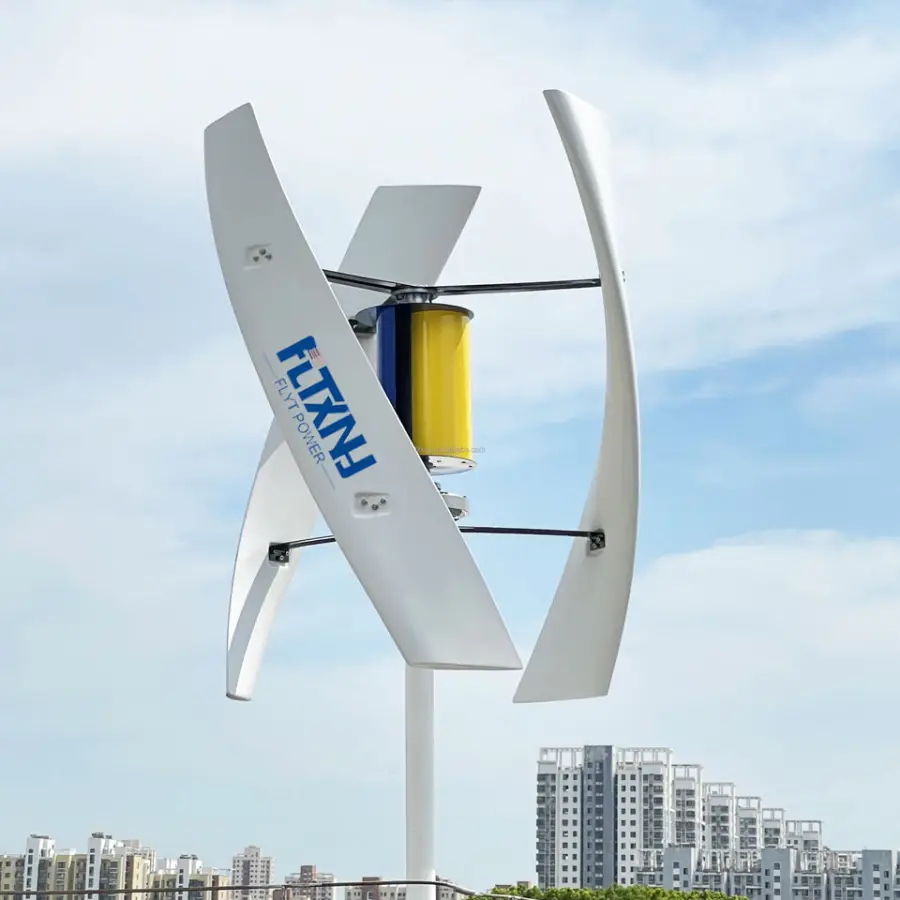 China Factory 2000w 12/24v Vertical Axis Wind Power Generator Turbine Price Wind Energy Generator Home Wind Turbine — image 3