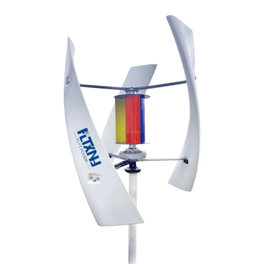 China Factory 2000w 12/24v Vertical Axis Wind Power Generator Turbine Price Wind Energy Generator Home Wind Turbine — image 4