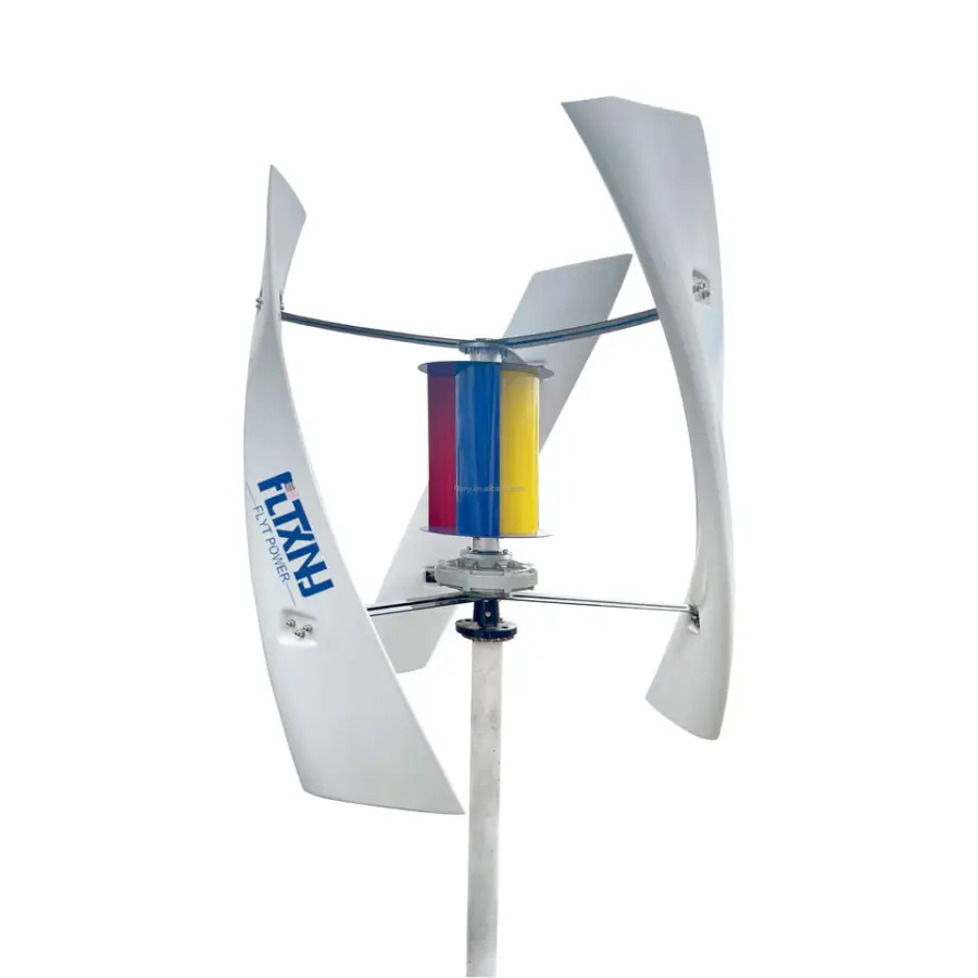 China Factory 2000w 12/24v Vertical Axis Wind Power Generator Turbine Price Wind Energy Generator Home Wind Turbine — image 5