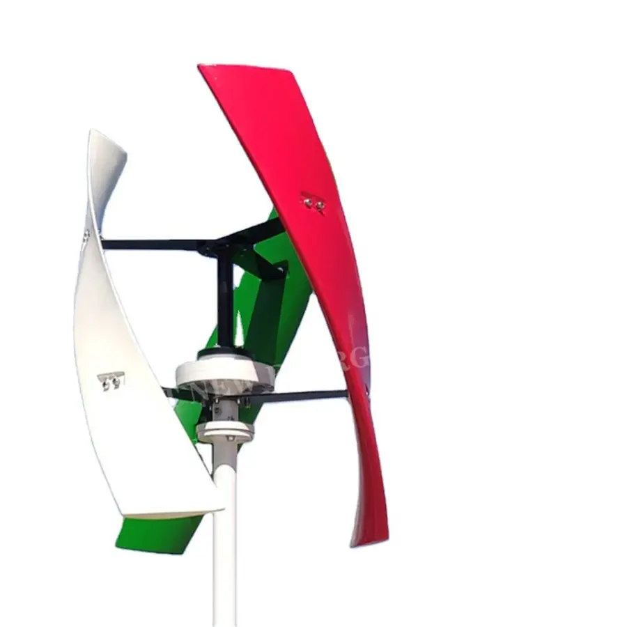 Vertical Axis 24v 48v 600w 1000w 3 Blades Coreless Wind Power Turbine Generator Permanent Magnet Generator Windkraftanlage — image 3