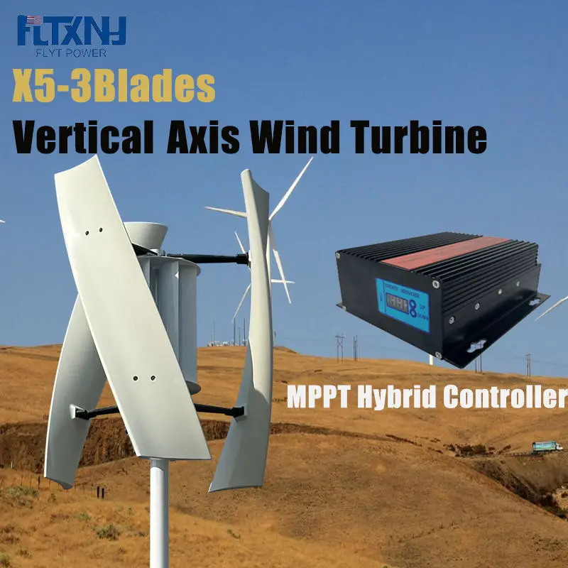 Home Ac 48V to 220V Windmill Wind Turbine 30000 Watts 1Kw to 2Kw 500w Rooftop Vertical Wind Turbine 800w — image 4