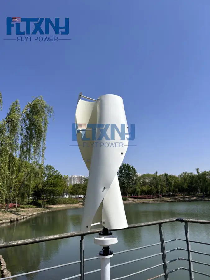 Residential Windkraftanlage Power Roof Use Portable 1kw 2kw 3kw 5kw Wind Turbine Solar Panel Home Use Hybrid System — view 3