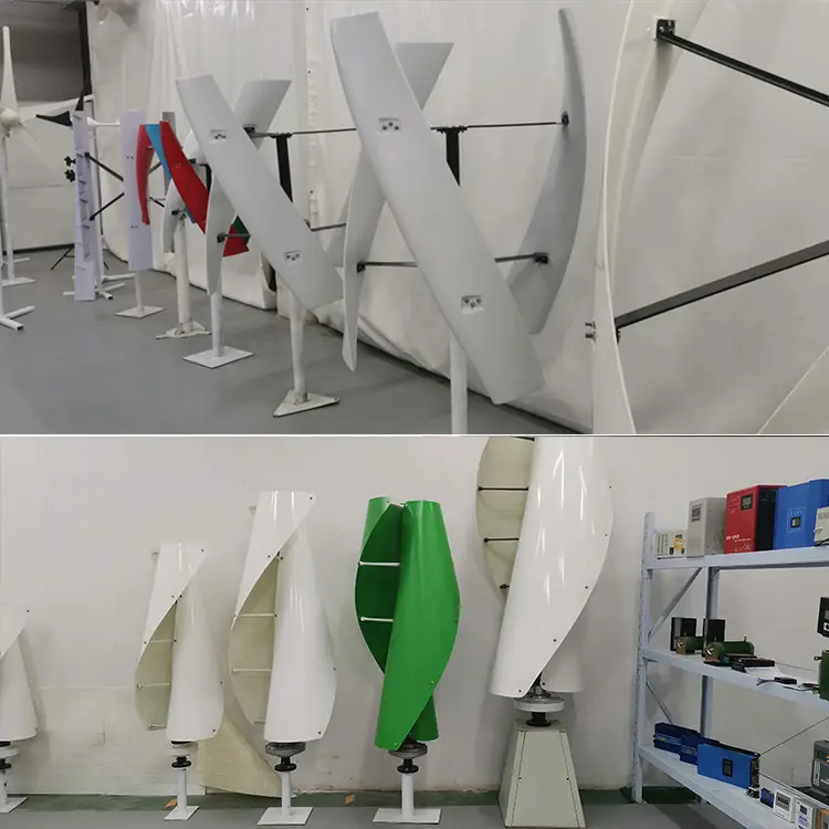 Residential Windkraftanlage Power Roof Use Portable 1kw 2kw 3kw 5kw Wind Turbine Solar Panel Hybrid System — view 6