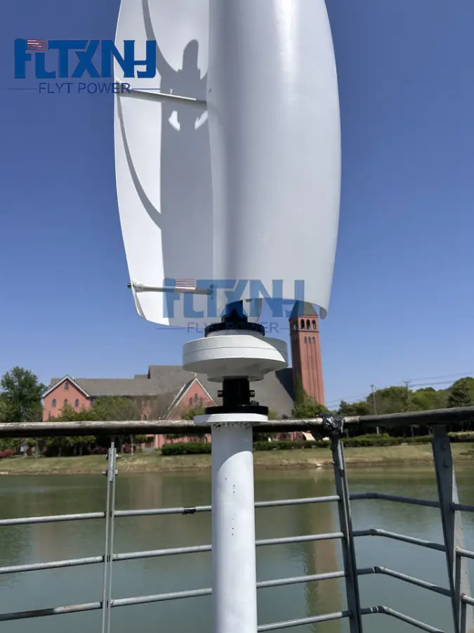 Poland Stock 300w Wind Silent Tulip Flower Vertical Axis Turbine Power for Home 12v Free Power — view 2