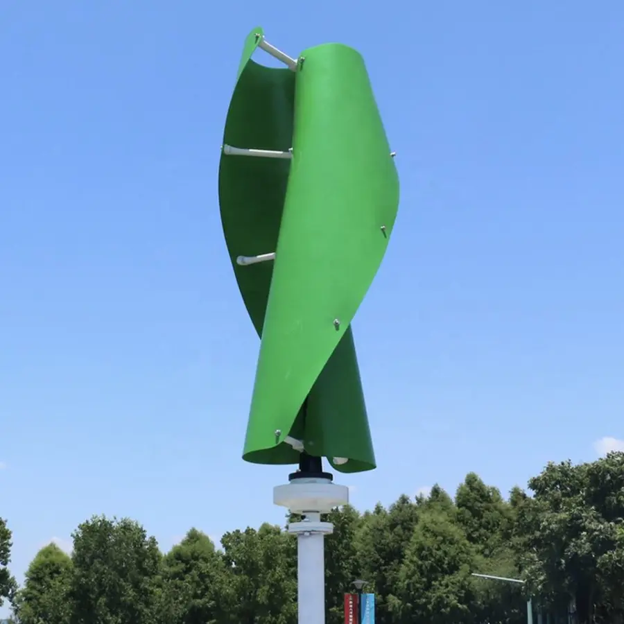 Residential Windkraftanlage Power Roof Use Portable 1kw 2kw 3kw 5kw Wind Turbine Solar Panel Hybrid System — view 1