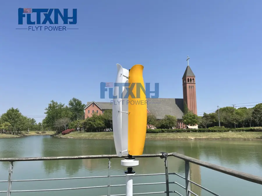 Poland Stock 300w Wind Silent Tulip Flower Vertical Axis Turbine Power for Home 12v Free Power — view 4